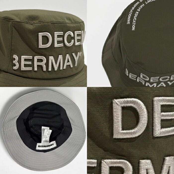 DECEMBERMAY ディセンバーメイ ゴルフ メンズ レディース 帽子 バケットハット water repellent bucket hat/ UNISEX 撥水 軽量 3-999-5322