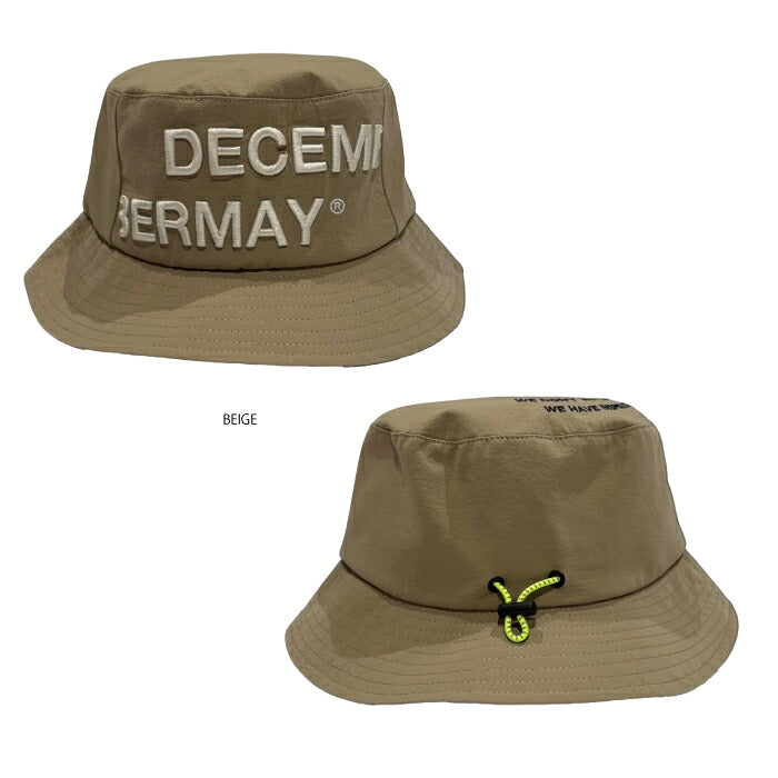 DECEMBERMAY ディセンバーメイ ゴルフ メンズ レディース 帽子 バケットハット water repellent bucket hat/ UNISEX 撥水 軽量 3-999-5322