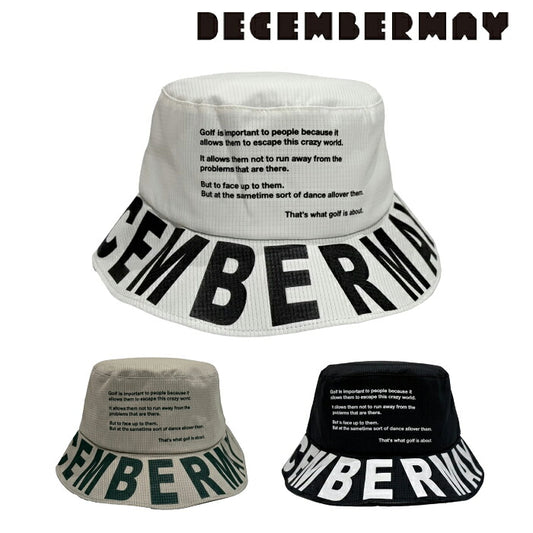 ECEMBERMAY ディセンバーメイ ゴルフ メンズ レディース 帽子 バケットハット Pocketable heat-shielding bucket hat UNISEX 撥水 高通気 軽量 サイズ調整可 3-999-5326