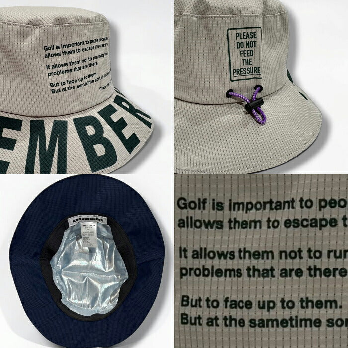ECEMBERMAY ディセンバーメイ ゴルフ メンズ レディース 帽子 バケットハット Pocketable heat-shielding bucket hat UNISEX 撥水 高通気 軽量 サイズ調整可 3-999-5326