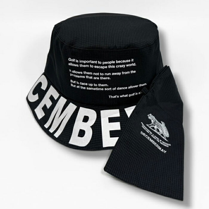 ECEMBERMAY ディセンバーメイ ゴルフ メンズ レディース 帽子 バケットハット Pocketable heat-shielding bucket hat UNISEX 撥水 高通気 軽量 サイズ調整可 3-999-5326