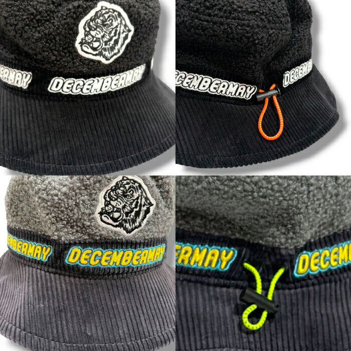 DECEMBERMAY ディセンバーメイ ゴルフウェア メンズ レディース Fluffy Boa bucket hat/ UNISEX ユニセックス ハット モコモコ素材 3-999-5328