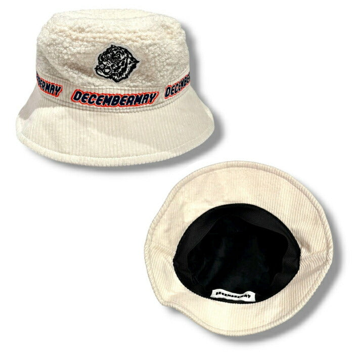 DECEMBERMAY ディセンバーメイ ゴルフウェア メンズ レディース Fluffy Boa bucket hat/ UNISEX ユニセックス ハット モコモコ素材 3-999-5328