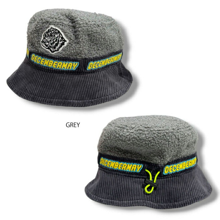 DECEMBERMAY ディセンバーメイ ゴルフウェア メンズ レディース Fluffy Boa bucket hat/ UNISEX ユニセックス ハット モコモコ素材 3-999-5328