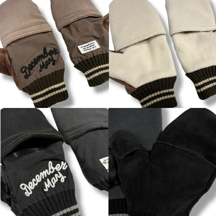 DECEMBERMAY ディセンバーメイ ゴルフ メンズ レディース Open mitten gloves / UNISEX 手袋 オープンミトンタイプ グローブ カイロポケット機能 3-999-6020