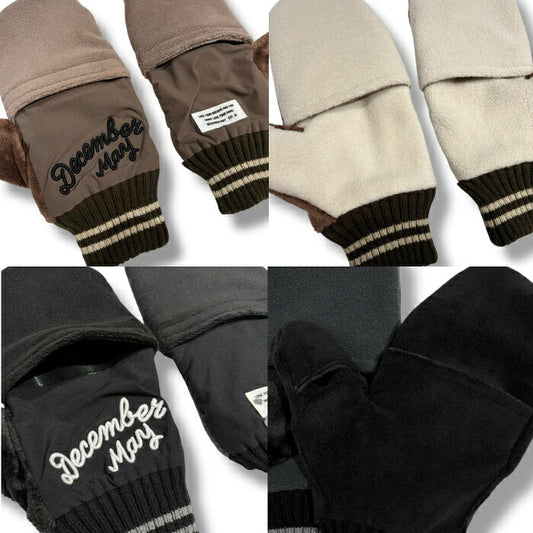 DECEMBERMAY ディセンバーメイ ゴルフ メンズ レディース Open mitten gloves / UNISEX 手袋 オープンミトンタイプ グローブ カイロポケット機能 3-999-6020