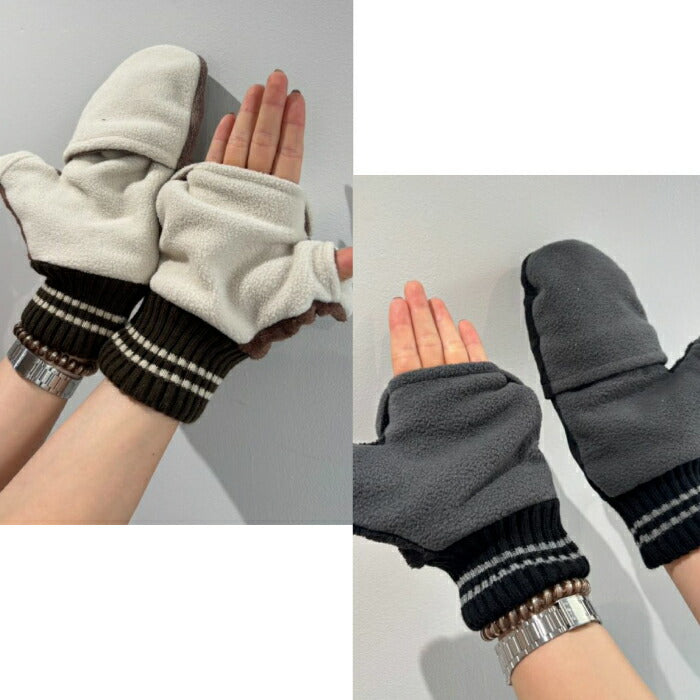 DECEMBERMAY ディセンバーメイ ゴルフ メンズ レディース Open mitten gloves / UNISEX 手袋 オープンミトンタイプ グローブ カイロポケット機能 3-999-6020