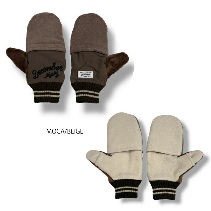 DECEMBERMAY ディセンバーメイ ゴルフ メンズ レディース Open mitten gloves / UNISEX 手袋 オープンミトンタイプ グローブ カイロポケット機能 3-999-6020