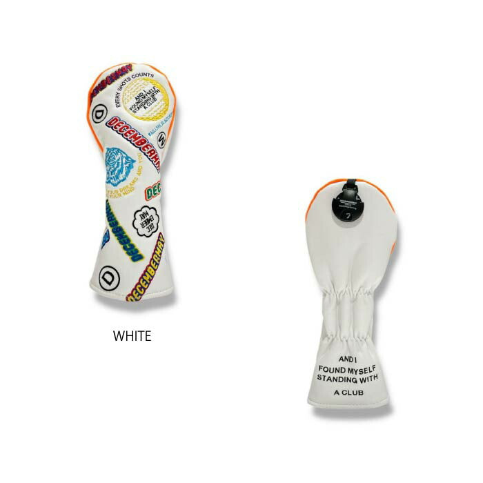 DECEMBERMAY ディセンバーメイ ゴルフ メンズ レディース Embroidery head cover for utility ユーティリティー用 ヘッドカバー 3-999-8013