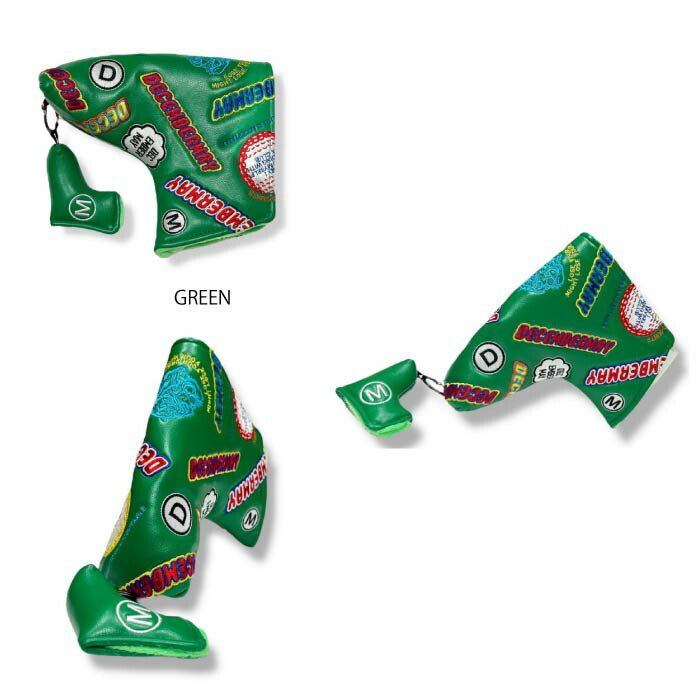DECEMBERMAY ディセンバーメイ ゴルフ メンズ レディース Embroidery head cover for putter cover パター用 ヘッドカバー 3-999-8014