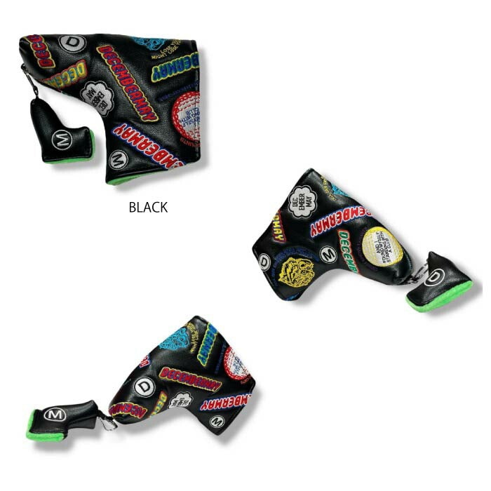 DECEMBERMAY ディセンバーメイ ゴルフ メンズ レディース Embroidery head cover for putter cover パター用 ヘッドカバー 3-999-8014