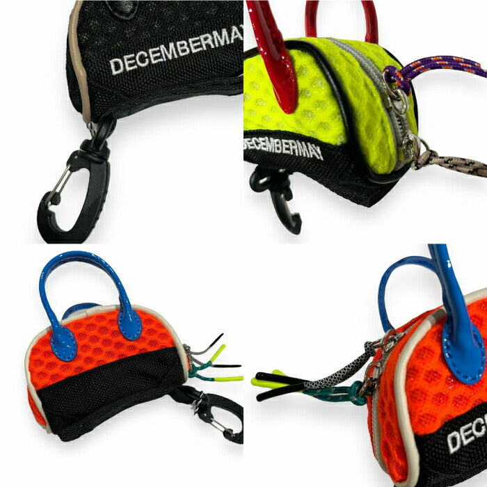 DECEMBERMAY ディセンバーメイ ゴルフ ボールポーチ メンズ レディース Honeycomb Mesh ball pouch / UNISEX 新色 カラフル クッション性 通気性 ダブルラッセル素材 カラナビ付き 3-999-8523