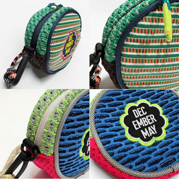 DECEMBERMAY ディセンバーメイ ゴルフ メンズ レディース 3D Knit ball pouch ラウンド型ニットボールポーチ 豊富なカラーバリエーション 華やか 3-999-8533