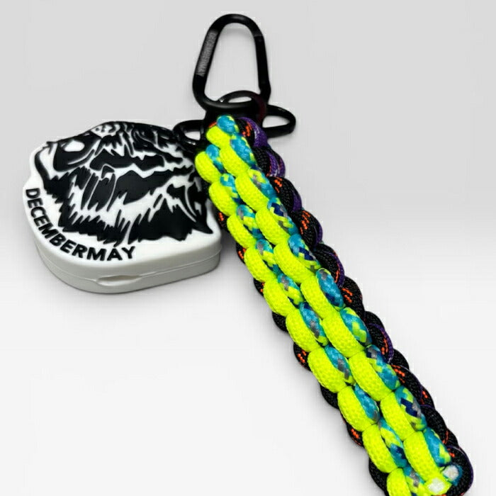 DECEMBERMAY ディセンバーメイ ゴルフ メンズ レディース Lovers Tiger silicon ball holder with tee holder ボールホルダー ティー挿し コード編み カラビナ付