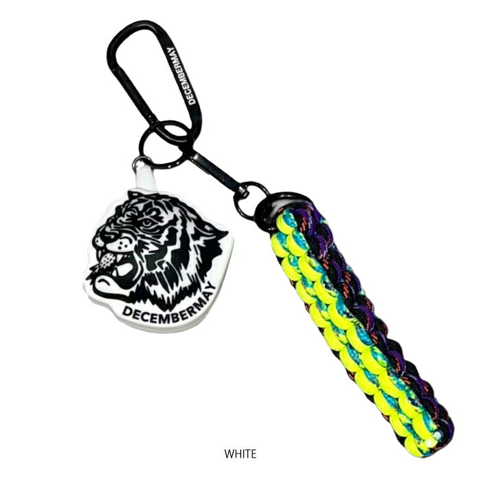 DECEMBERMAY ディセンバーメイ ゴルフ メンズ レディース Lovers Tiger silicon ball holder with tee holder ボールホルダー ティー挿し コード編み カラビナ付