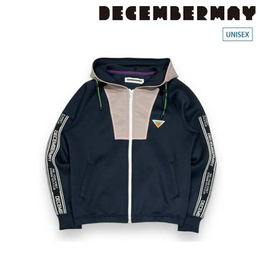 DECEMBERMAY ディセンバーメイ ゴルフウェア メンズ レディース Springy & fluffy Zip-up Hoodie ユニセックス ZIPブルゾン フーディー ジップアップパーカー ストレッチ 部分はっ水 4-405-1219
