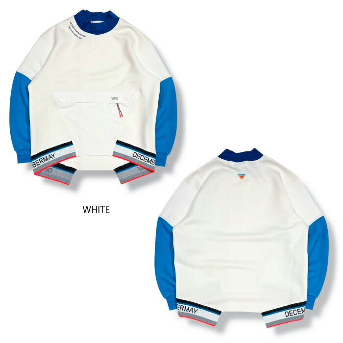 DECEMBERMAY ディセンバーメイ ゴルフウェア メンズ レディース Dazzling fluffy mocksweat/ UNISEX モックスウェットストレッチ性 UVカット 4-512-1118