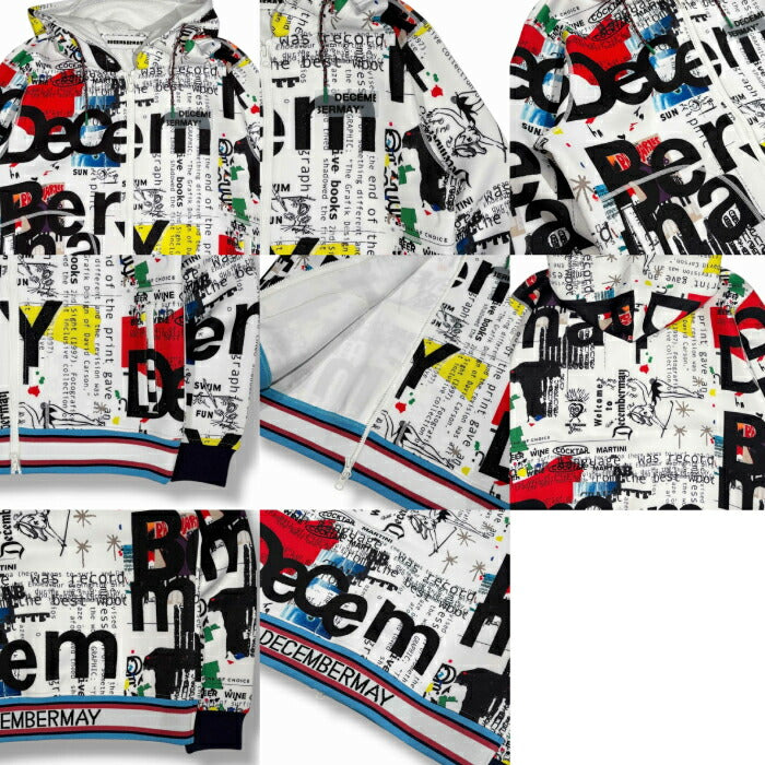 DECEMBERMAY ディセンバーメイ ゴルフウェア メンズ レディース グラフィティ軽量フーディー Graffiti hoodie/UNISEX フーディー ブルゾン アウター 防風 撥水 透湿 保暖性 4-512-1208