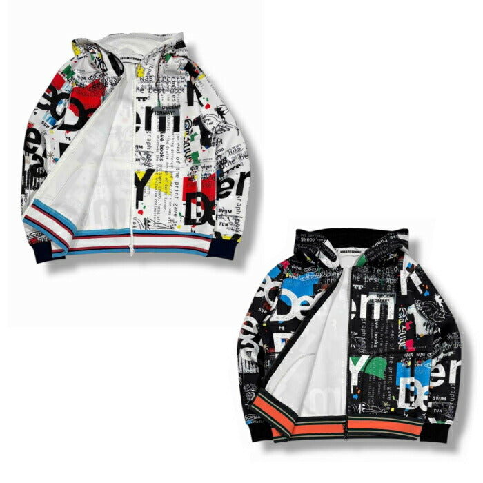 DECEMBERMAY ディセンバーメイ ゴルフウェア メンズ レディース グラフィティ軽量フーディー Graffiti hoodie/UNISEX フーディー ブルゾン アウター 防風 撥水 透湿 保暖性 4-512-1208