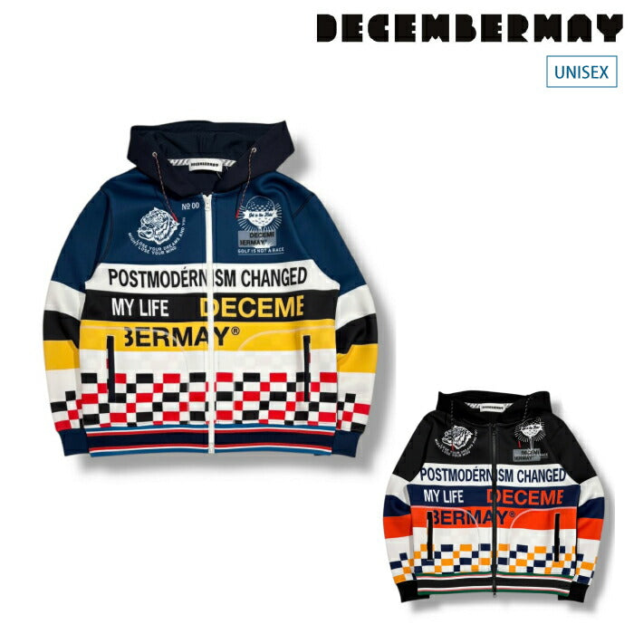 DECEMBERMAY ディセンバーメイ ゴルフウェア メンズ レディース グラフィティ軽量フーディー Post-modernism hoodie UNISEX フーディー ブルゾン アウター 防風 撥水 透湿 保暖性 4-512-1209