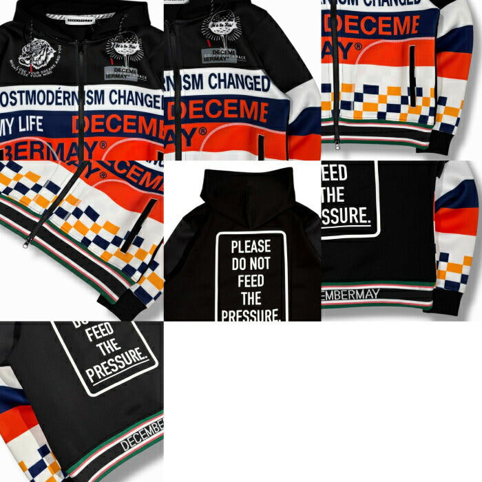 DECEMBERMAY ディセンバーメイ ゴルフウェア メンズ レディース グラフィティ軽量フーディー Post-modernism hoodie UNISEX フーディー ブルゾン アウター 防風 撥水 透湿 保暖性 4-512-1209
