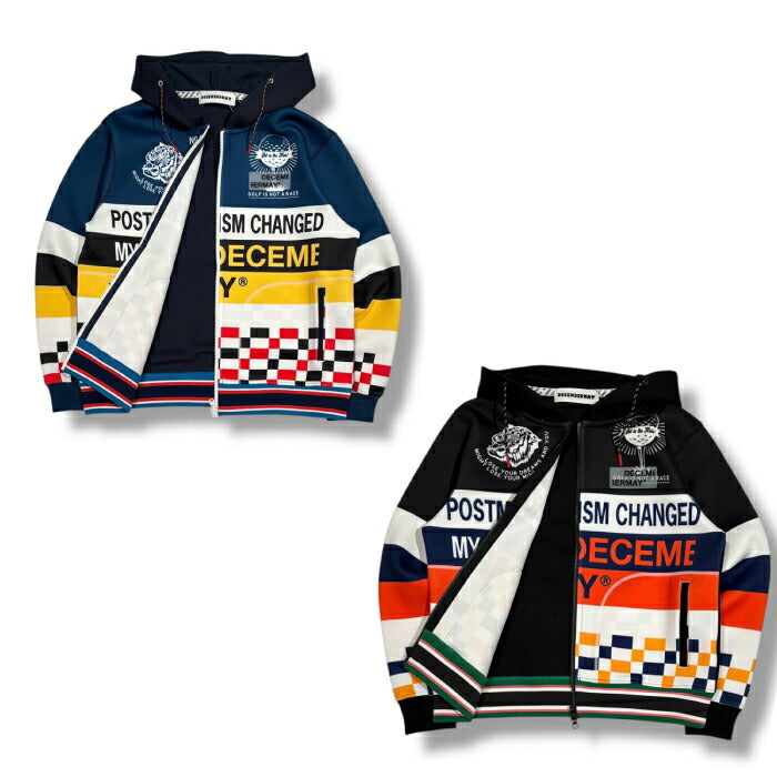 DECEMBERMAY ディセンバーメイ ゴルフウェア メンズ レディース グラフィティ軽量フーディー Post-modernism hoodie UNISEX フーディー ブルゾン アウター 防風 撥水 透湿 保暖性 4-512-1209