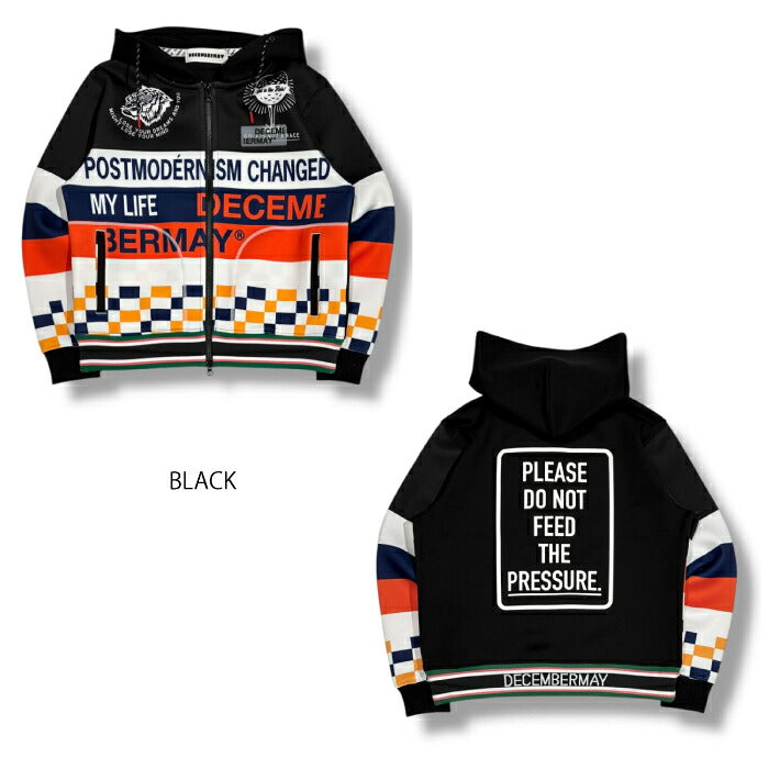 DECEMBERMAY ディセンバーメイ ゴルフウェア メンズ レディース グラフィティ軽量フーディー Post-modernism hoodie UNISEX フーディー ブルゾン アウター 防風 撥水 透湿 保暖性 4-512-1209