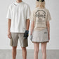 DECEMBERMAY ディセンバーメイ ゴルフウェア メンズ レディース F.I.U blister mock tee UNISEX 半袖モックネックシャツ コンパクトダブルニット素材 吸水速乾性 オーバーサイズ 4-605-0165