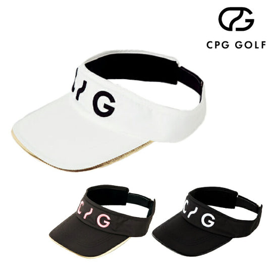 CPG GOLF シーピージーゴルフ メンズ レディース ポリエステルツイルバイザー 4514-24237