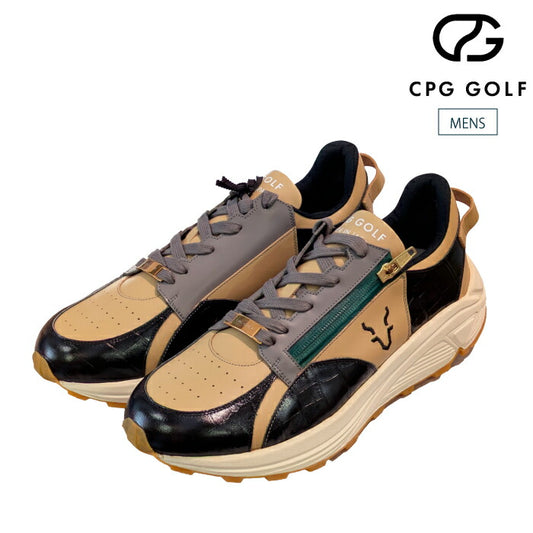 CPG GOLF シーピージーゴルフ メンズ ゴルフシューズ SIMPLE ZIP VIBRAM SOLE スパイクレス 4516-99903