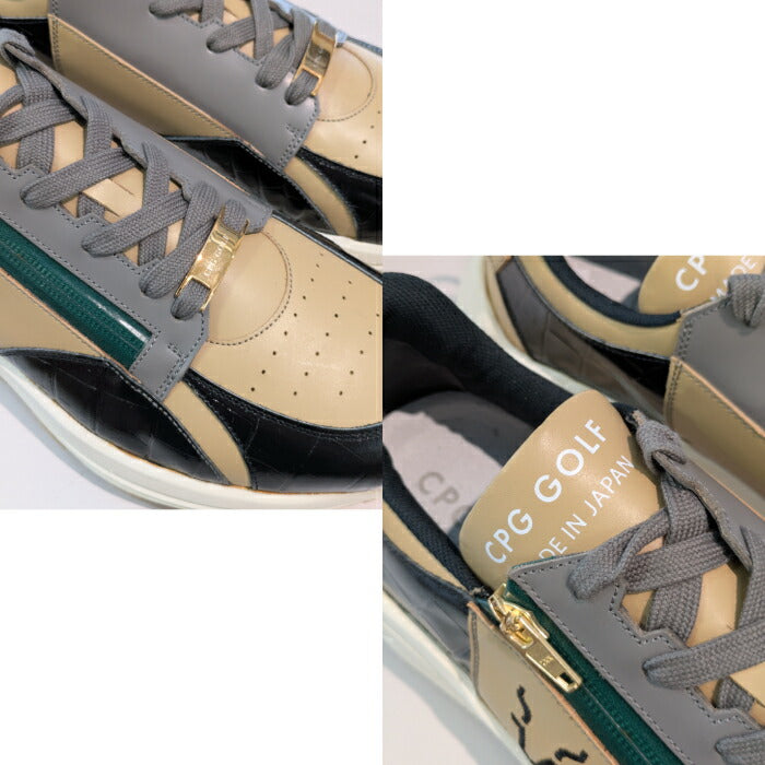 CPG GOLF シーピージーゴルフ メンズ ゴルフシューズ SIMPLE ZIP VIBRAM SOLE スパイクレス 4516-99903