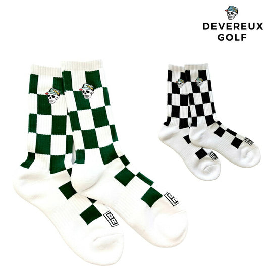 DEVEREUX GOLF デヴァローゴルフ メンズ レギュラーソックス MENS FLAG CHECK REGULAR SOCKS 763472801