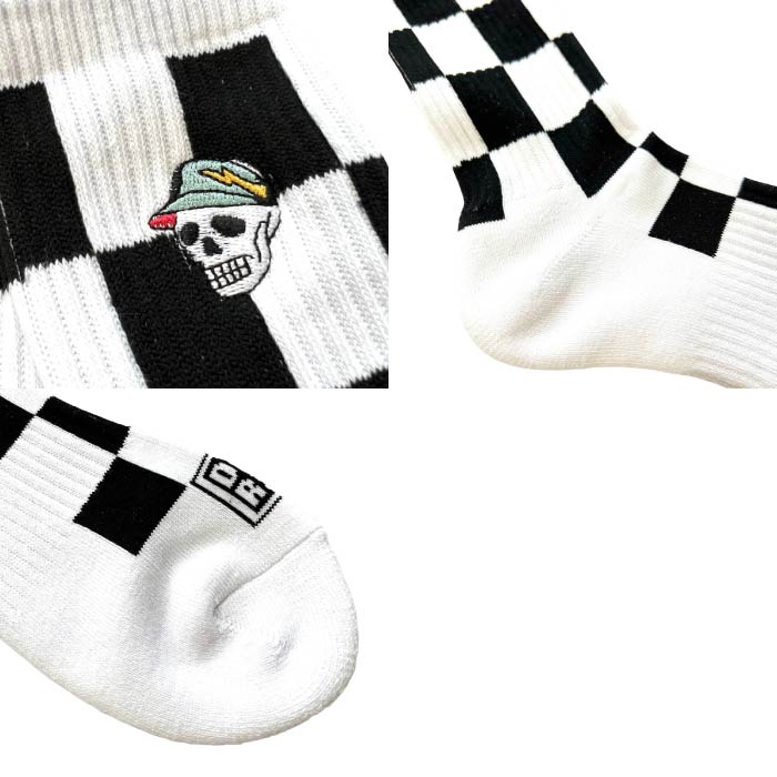 DEVEREUX GOLF デヴァローゴルフ メンズ レギュラーソックス MENS FLAG CHECK REGULAR SOCKS 763472801