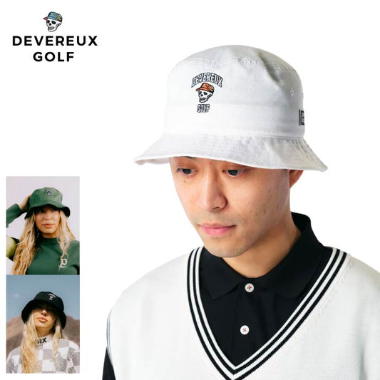 DEVEREUX GOLF デヴァローゴルフ ゴルフウェア メンズ レディース バケットハット Uni DVRX Signature Bucket Hat サイズ調整機能付 763472832