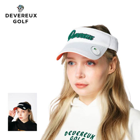 DEVEREUX GOLF デヴァローゴルフ メンズ レディースコットンツイルUNIバイザー Uni DVRX Signature Visor 763472833