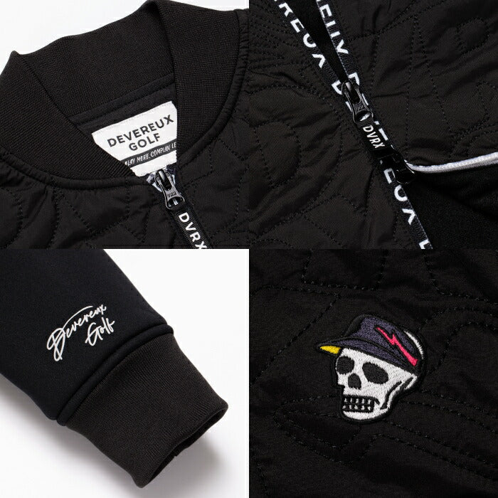 DEVEREUX GOLF デヴァローゴルフゴルフウェア メンズ DVRX中綿キルト Full Zip JK ブルゾン 裏起毛 保温 763474103