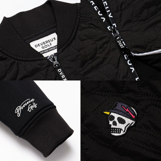 DEVEREUX GOLF デヴァローゴルフ ゴルフウェア メンズ DVRX中綿キルトFull Zip JK ブルゾン 裏起毛 保温 763474103