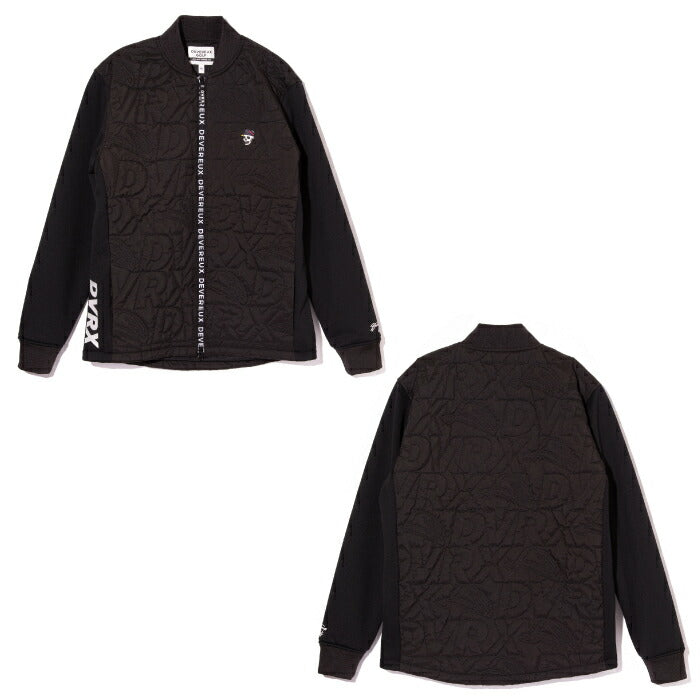 DEVEREUX GOLF デヴァローゴルフゴルフウェア メンズ DVRX中綿キルト Full Zip JK ブルゾン 裏起毛 保温 763474103