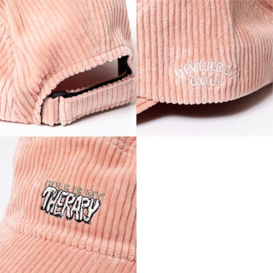 DEVEREUX GOLF デヴァローゴルフ ゴルフウェア メンズ レディース Golf is my Therapy ジェットキャップ コーデュロイ 日本製 763474801