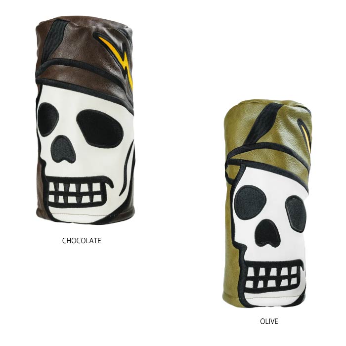 DEVEREUX GOLF デヴァローゴルフ メンズ レディース ドライバーカバー XL Skull Caddie Barrel Head Cover 763532804