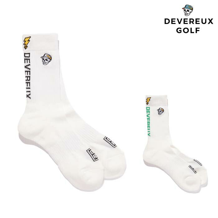 DEVEREUX GOLF デヴァローゴルフ ゴルフウェア メンズ ソックス MENS Back Logo Regular Socks 763572840