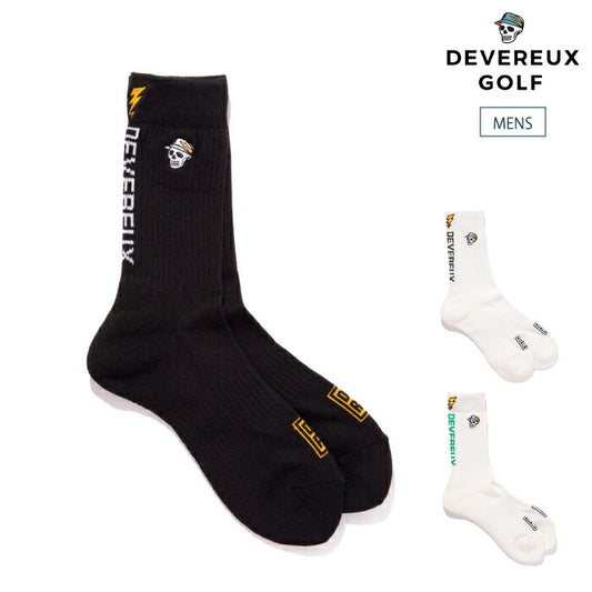 DEVEREUX GOLF デヴァローゴルフ ゴルフウェア メンズ ソックス MENS Back Logo Regular Socks  763572840 秋冬 2025