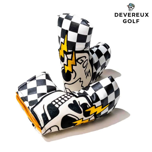 DEVEREUX GOLF デヴァローゴルフ メンズ レディース Shocker Skull Blade Putter Cover ブレードタイプ ピンタイプ パターカバー 763572853