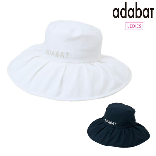 adabat アダバット ゴルフウェア レディース ギャザーUVハット 864-02450