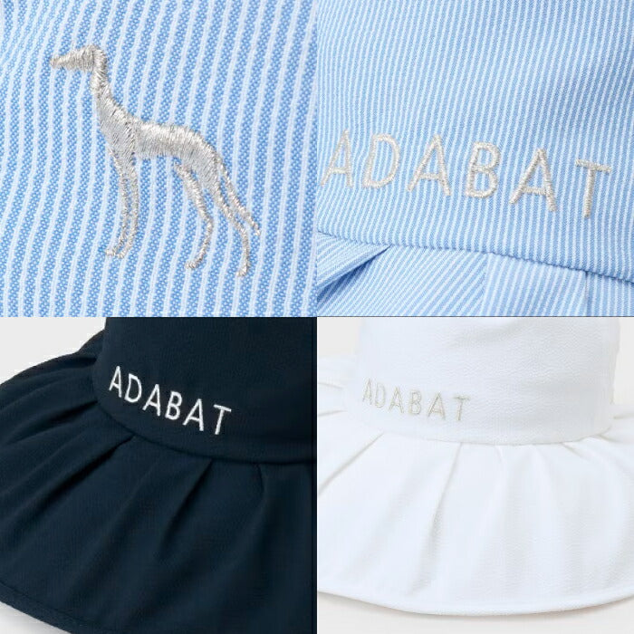 adabat アダバット ゴルフウェア レディース ギャザーUVハット 864-02450