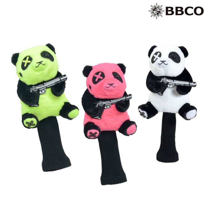 BBCO GOLF ビビコゴルフ メンズ レディース ゴルフ ドライバーヘッドカバー NEON PANDA × DR HEAD COVER  A0-0701-11