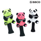 BBCO GOLF ビビコゴルフ メンズ レディース ゴルフ ドライバーヘッドカバー NEON PANDA × DR HEAD COVER  A0-0701-11