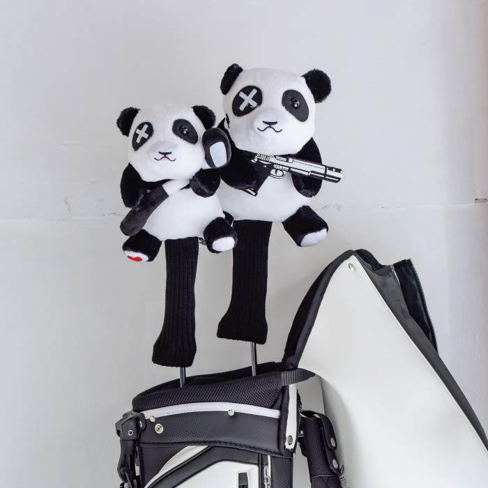 BBCO GOLF ビビコゴルフ メンズ レディース ゴルフ ドライバーヘッドカバー NEON PANDA × DR HEAD COVER  A0-0701-11