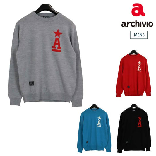 【30%OFF SALE】archivio アルチビオ メンズ 長袖プルオーバー A328028