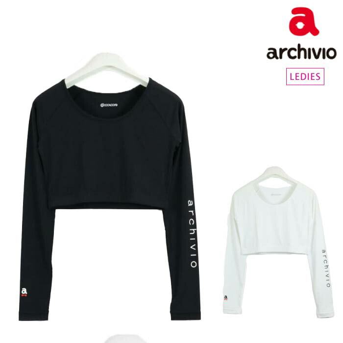 【30%OFF SALE】archivio アルチビオ ゴルフウェア レディース 機能素材ショート丈長袖インナー 冷却効果 A359423